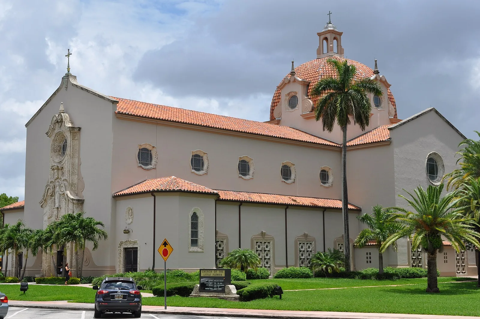 Church of the Little Flower, the Catholic parish church on Indian Mound Trail in Coral Gables.