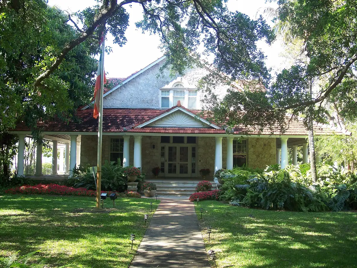 The Merrick House, the coral rock family home that gave Coral Gables its name, on Coral Way.