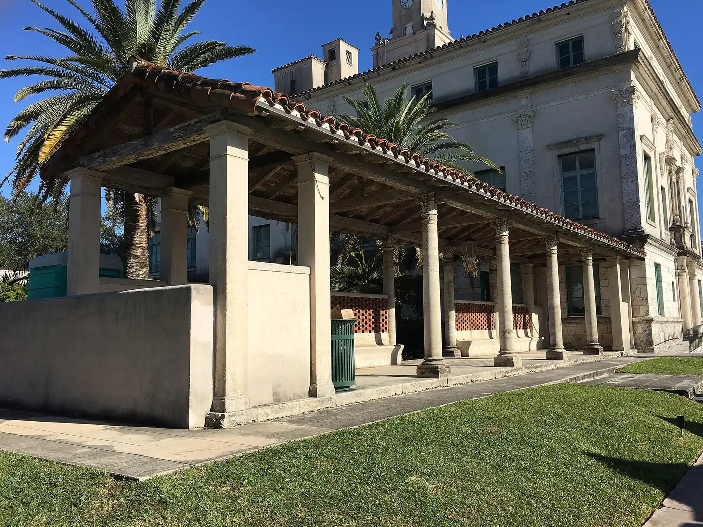 Coral Gables City Hall at 405 Biltmore Way, at the west end of Miracle Mile