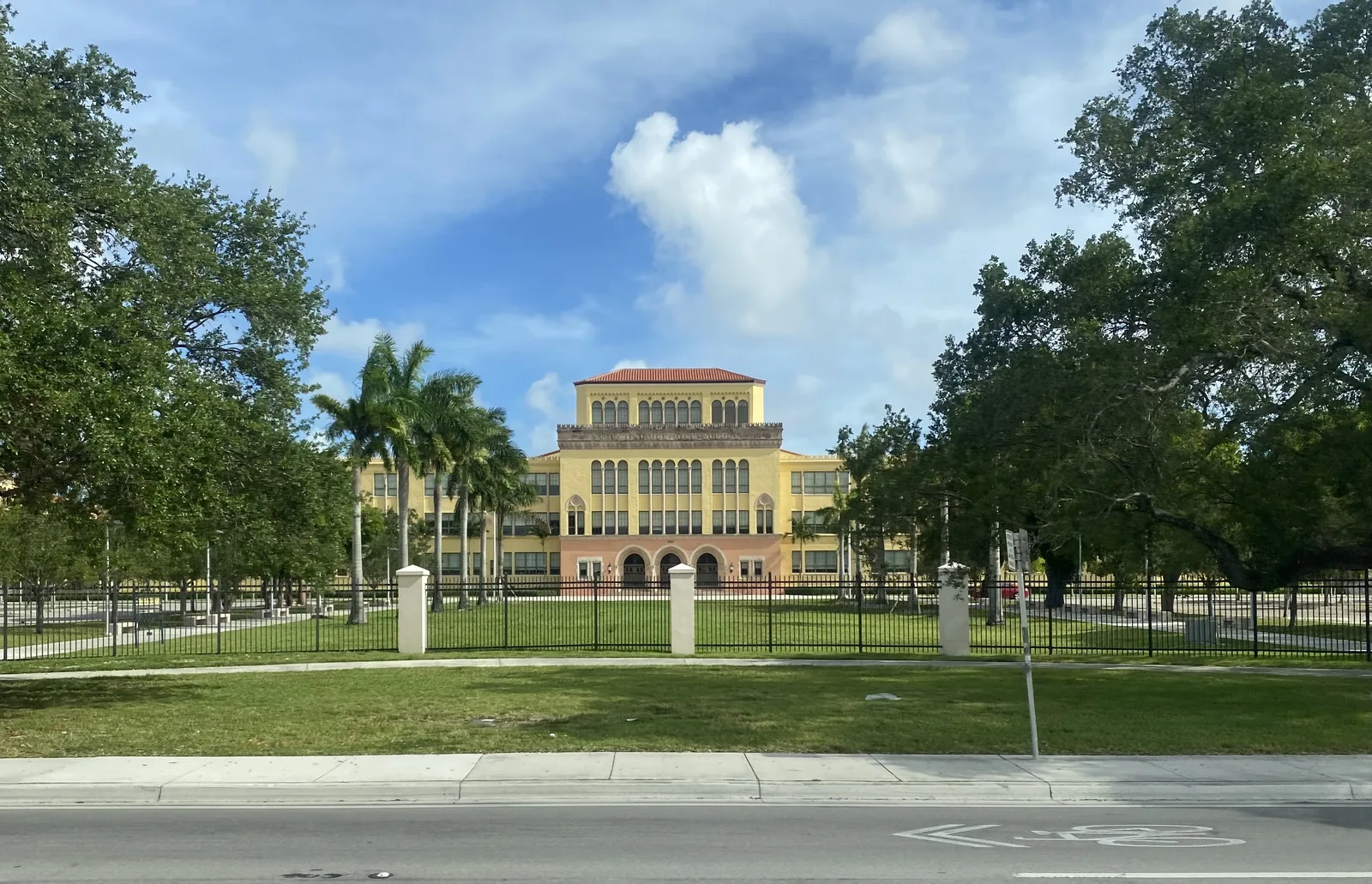 Miami Senior High School on SW First Street in Miami's Little Havana